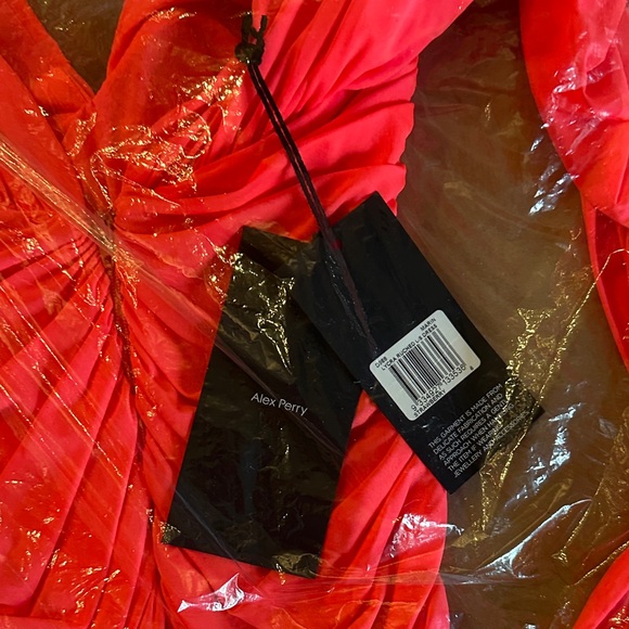 NWT Alex Perry Marin Ruched Lycra Midi Dress AU8/ US04 - Picture 5 of 6